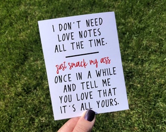 Funny Valentine's Day Card Sarcastic Cards for Anniversary I Love You Card