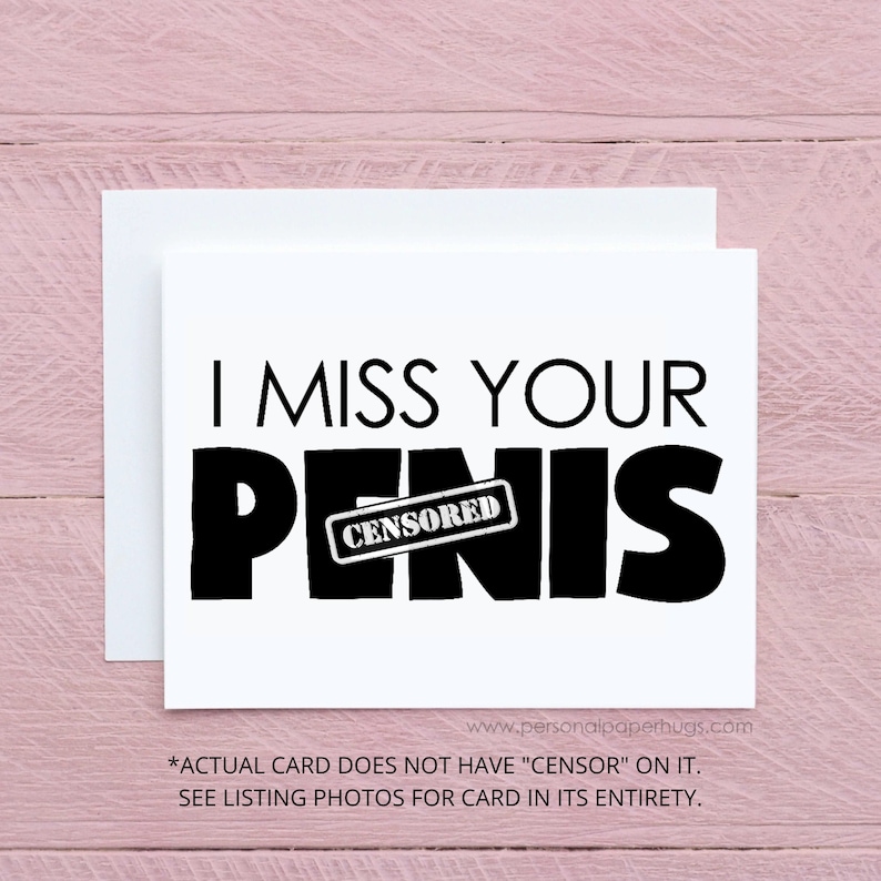 Funny Long Distance Deployment Missing You Greeting Card for him afbeelding 1