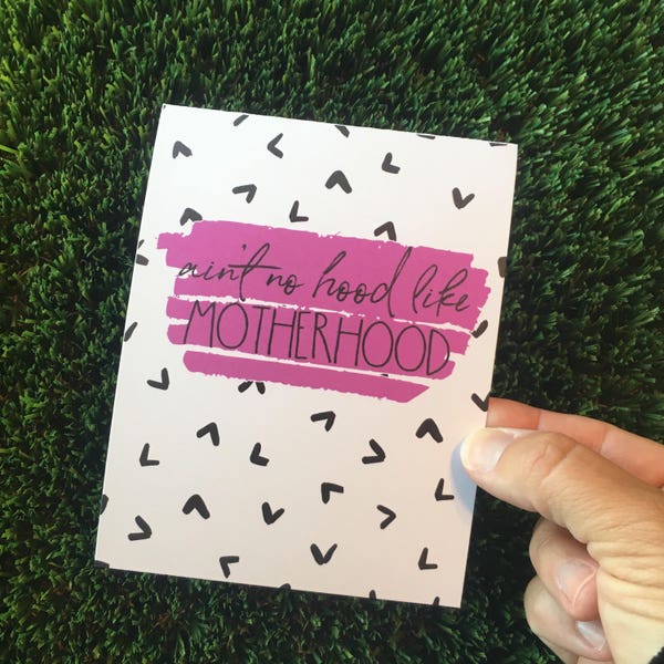 Tarjeta de felicitación divertida para la maternidad, regalo para mamá primeriza