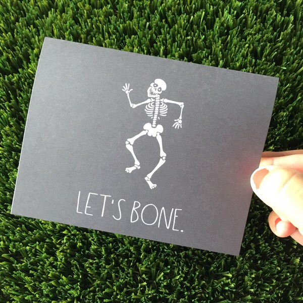 Skeleton Card - Etsy