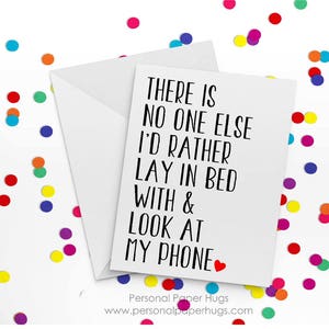 There is No One Else Funny Anniversary Card Funny Relationship card Funny I love you card Anniversary Card image 4