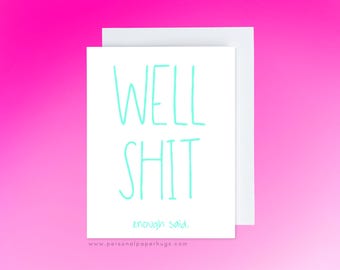 Funny Snarky Support Card: Real Life Sucks