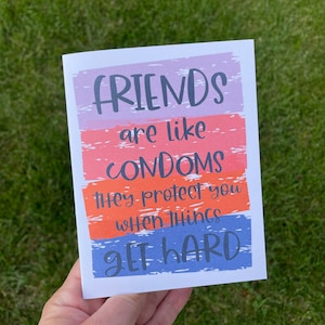 Funny Friendship Card for Best Friend, Adult Humor Greeting Card, Cheeky Bestie Card, Sarcastic Cards for friendship
