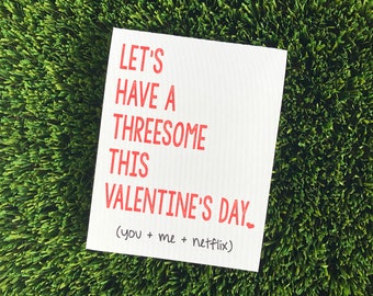 Funny Valentine Card - Funny Anniversary Card - Funny Relationship card - Funny Valentine - TV valentine