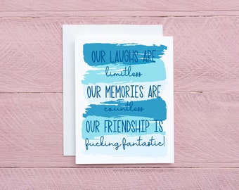 Our Friendship is Fantastic Funny Friendship Card