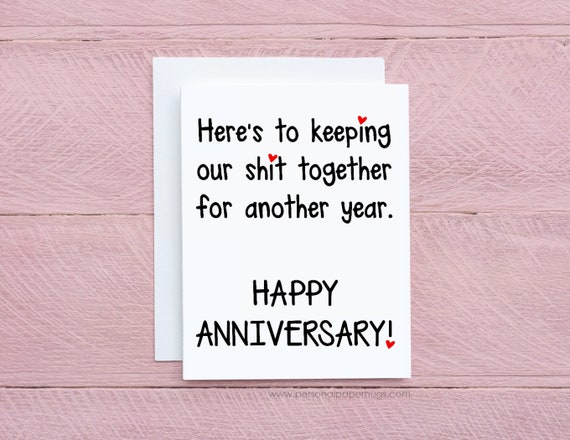 thumbnail image 2 of Funny Anniversary Card For Him Her, Humoro Anniversary Card For Husband Wife Jokey Happy Anniversary Card For Boyfriend Girlfriend P 50172707 2 of 9