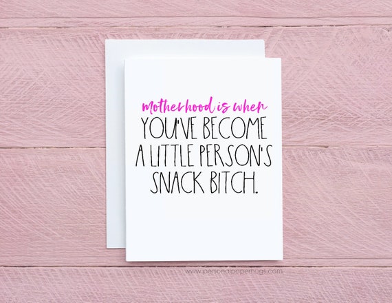 Funny Card New Mom / Funny Mother's Day Card / Funny New - Etsy
