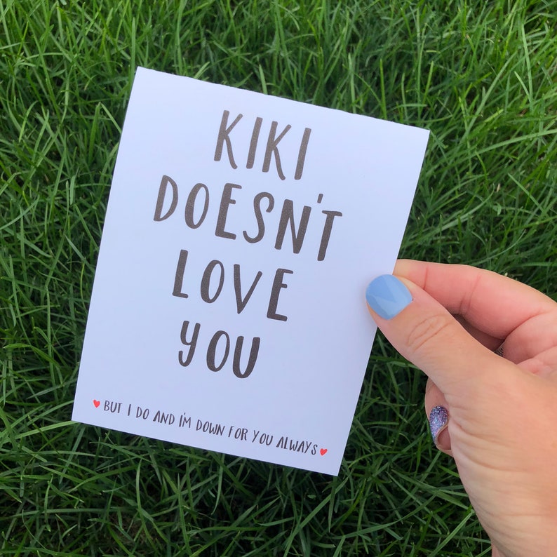 Funny Relationship Card for boyfriend Funny I love You card Funny Valentine Card guy Sarcastic Card Funny Drake Card Funny Love Card