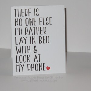 There is No One Else Funny Anniversary Card Funny Relationship card Funny I love you card Anniversary Card image 5