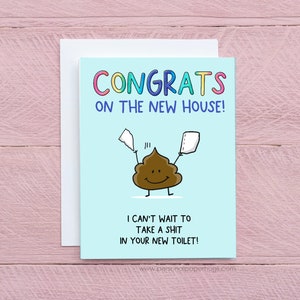 Congrats on Your New Home Greeting Cards, Funny Card for New House, Housewarming Card, Congratulations Card, Moving Cards, New Home Card