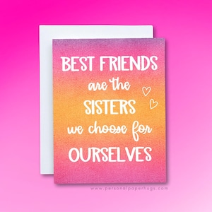 Just Because Friendship Card for Best Friend, Bright Cheerful Thinking of you card for Friend BFF, Long Distance Friendship Card, Pick Me Up