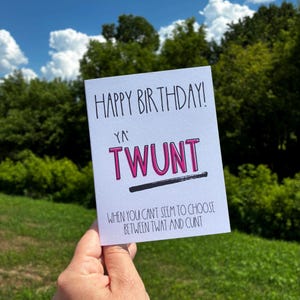 Funny Rude Sarcastic Birthday Greeting Card for Friend, Funny Birthday Card for best friend