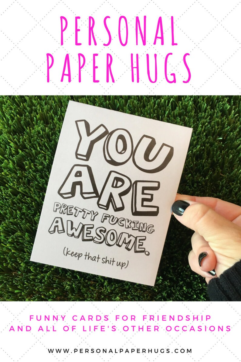 Funny Friendship Card / Funny Congratulations Card / You Are - Etsy