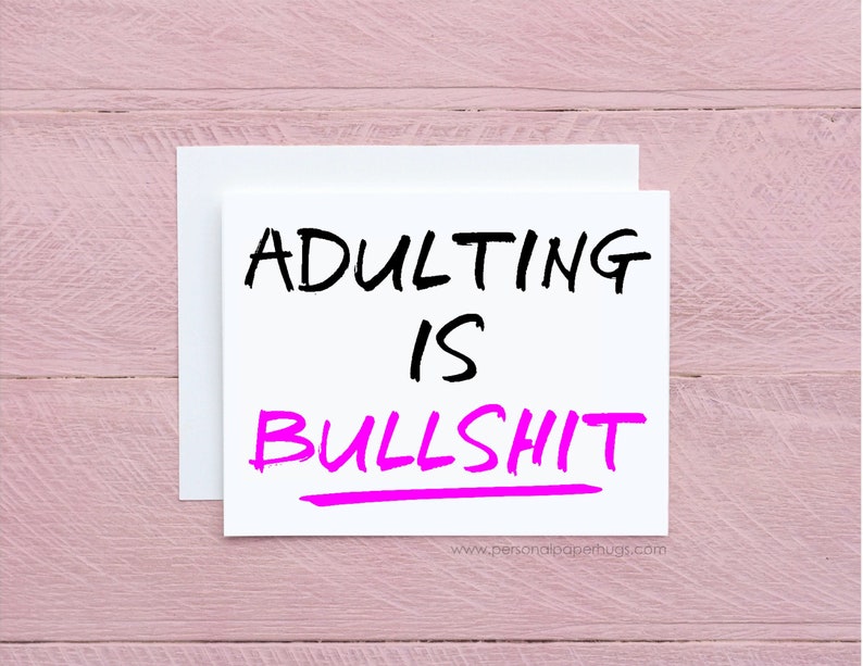 Funny Sarcastic Just Because Greeting Card for Friend Etsy