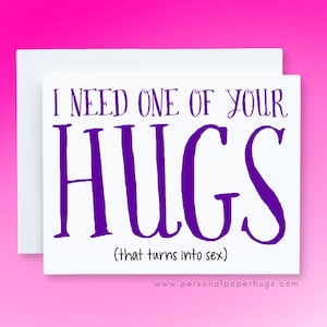 Funny Sexy Card for Him or Her, Romantic Naughty Card, Spicy Boyfriend Cards, Dirty Cards for Husband or Wife