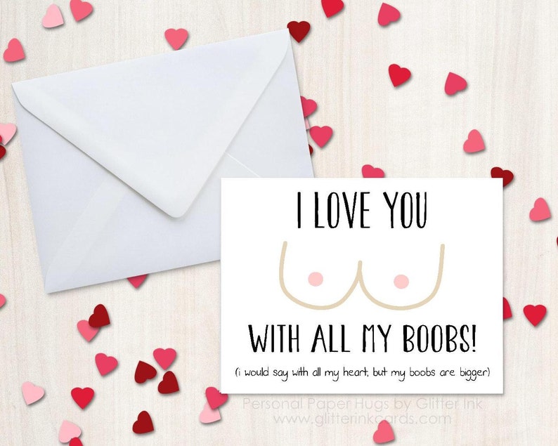 girlfriend Funny I love you card for boyfriend wife husband
