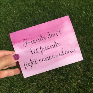 Cancer Card Cancer Patient Cancer Support Card Cancer Encouragement Card Friend Breast Cancer Card Friend Chemo Card Friend Uplifting Card image 2