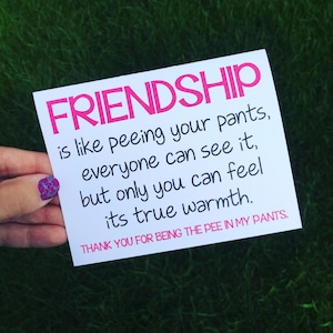 Funny Friendship Card / Funny Card for Best Friend / Funny Long Distance Friendship Card / Best Friend Card / Thank You Card Friend /