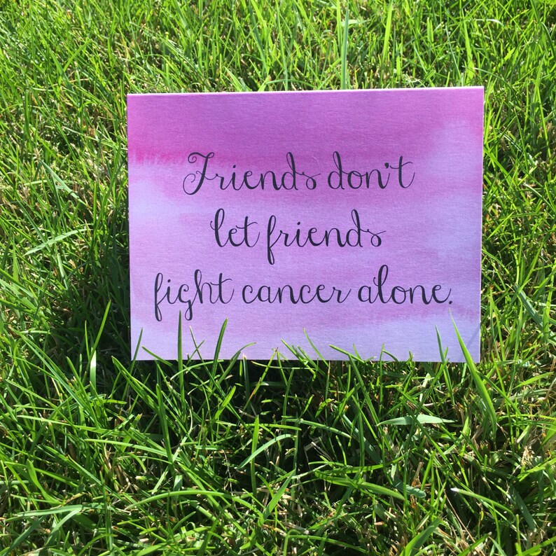 Cancer Card Cancer Patient Cancer Support Card Cancer Encouragement Card Friend Breast Cancer Card Friend Chemo Card Friend Uplifting Card image 3