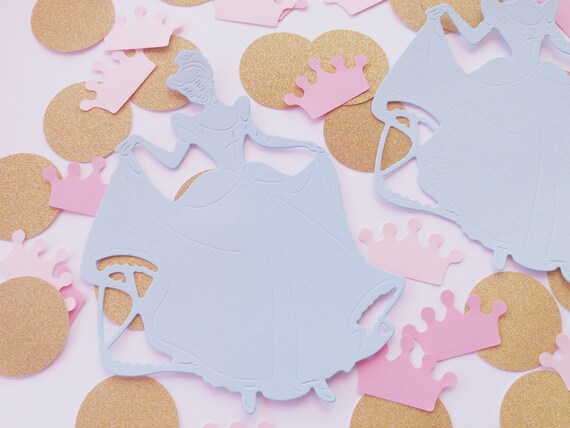 Cinderella Party Decorations Confetti Blue Gold Glitter Pink Etsy