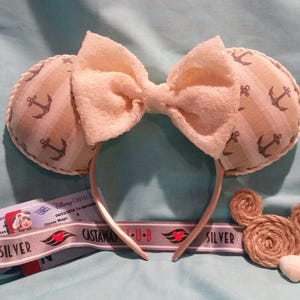 Cruise Line Inspired Anchor Mouse Ears / Headband / Ear Hat