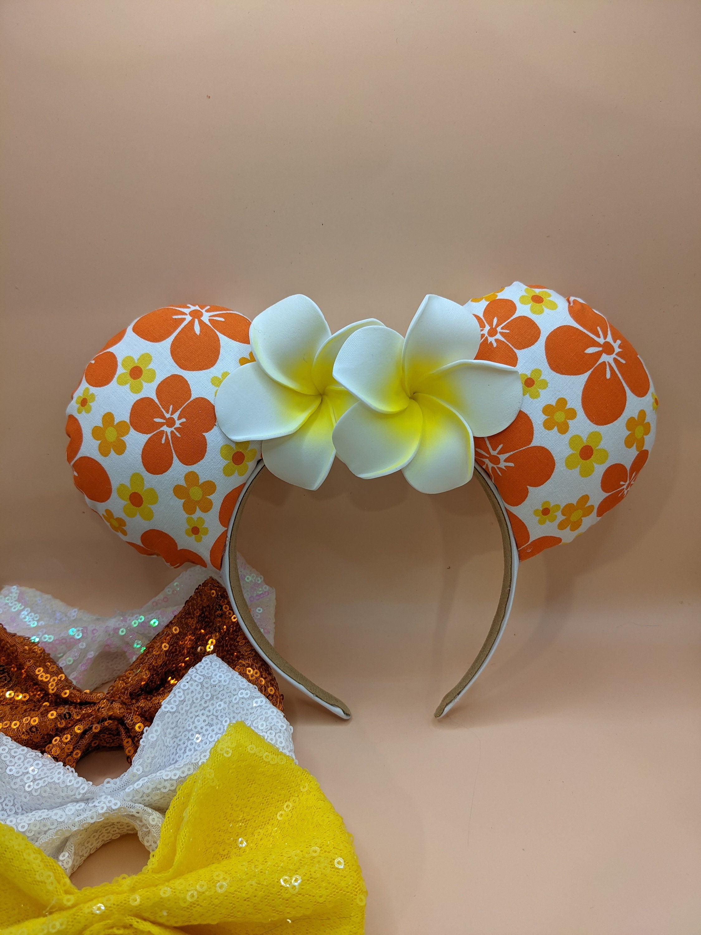Hawaiian Mouse Ears / Polynesian Ears / Ear Hat / Headband  display picture 3