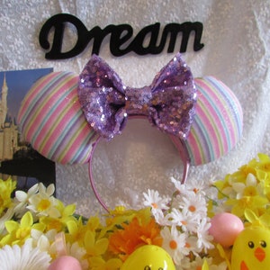 Spring Mouse Ears // Headband // Ear Hat // Pride Ears // Rainbow Ears // Pastel Ears image 1