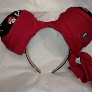 Pirate Mouse Ears // Headband // Cruise // Pirate Night // Pirates in the Caribbean // Jolly Roger