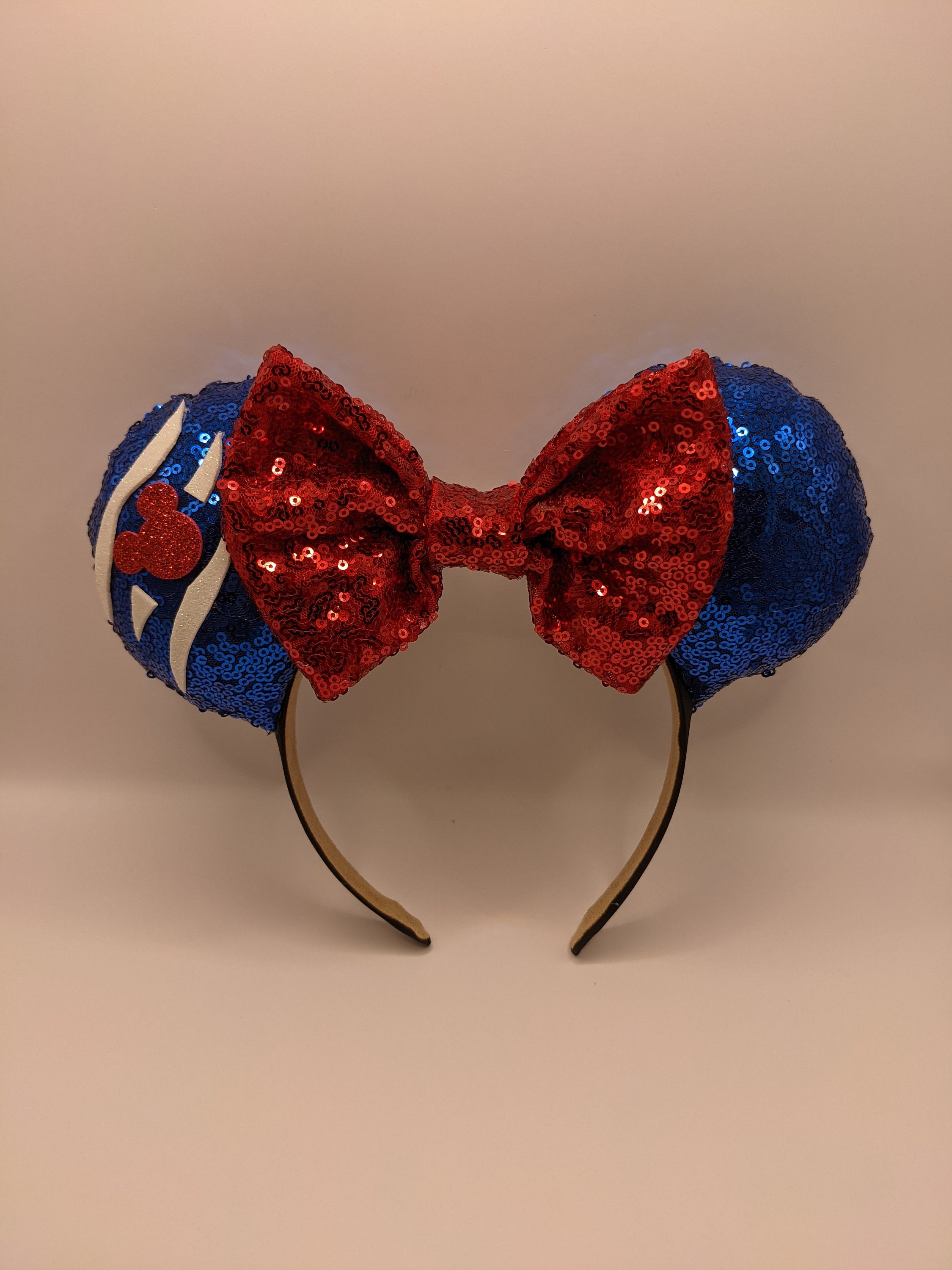 Red Blue Mouse Ear - Etsy display picture 1