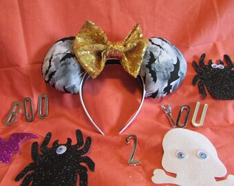 Spooky Halloween Mouse Ears // Headband // Not so Scary // Ear Hat