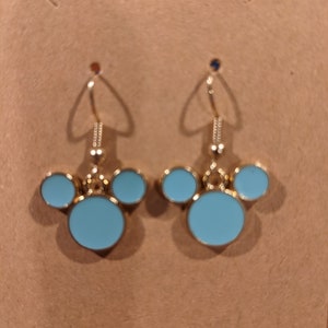 Mouse Head Dangle Earrings / Fish Extender