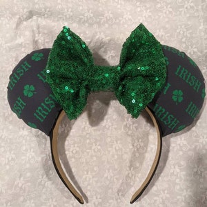 Irish Mouse Ears// Headband// Ear Hat// College Ears