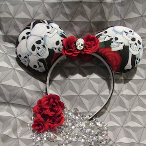 Skull Inspired Mouse Ears / Headband / Ear Hat