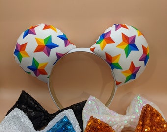 Rainbow Stars Mouse Ears / Ear Hat / Headband