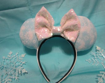 Frozen Snowflake Mouse Ears / Headband