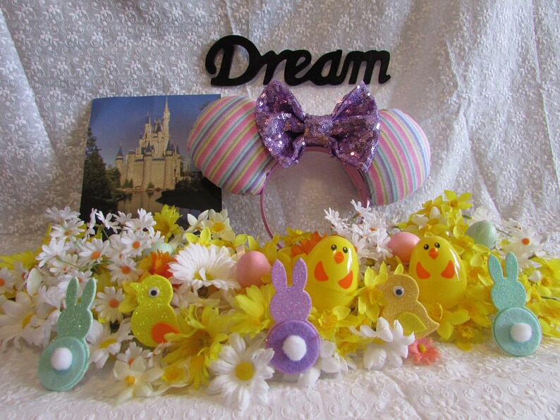 Spring Mouse Ears // Headband // Ear Hat // Pride Ears // Rainbow Ears // Pastel Ears image 4