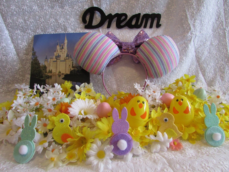 Spring Mouse Ears // Headband // Ear Hat // Pride Ears // Rainbow Ears // Pastel Ears image 2