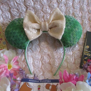 Flower and Garden Spaceship Inspired Mouse Ears // Headband // Mouse Ears // Ear Hat // Cruise Ears
