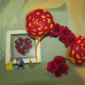 Enchanted Rose Mouse Ears / Headband / Cruise Ears / Ear Hat