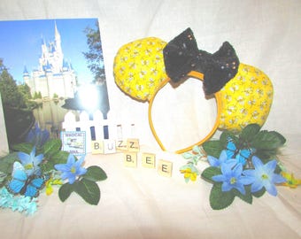 Bumble Bee Pooh Mouse Ears / Headband