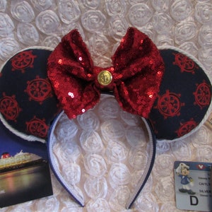 Cruise Nautical Mouse Ears // Headband // Cruise Ears // Sailor Ears