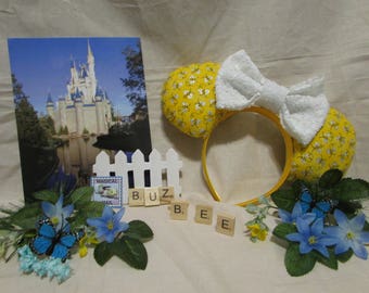 Bumble bee Pooh inspired Mouse Ears / Headband / Ear Hat