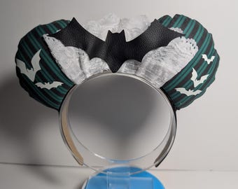 Spooky Mansion Glow in the Dark Bats Ears// Ear Hat// Headband