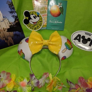 Rainbow Mickey Bar Inspired Mouse Ears // Unicorn Ears // Custom Ears // Cruise Ears// Ear Hat // Headband