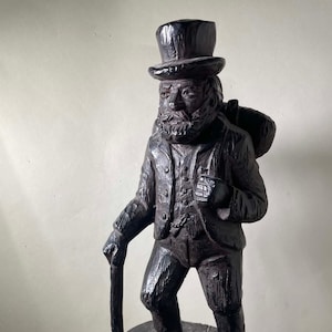 A Stunning Austin Productions 1967 The Peddler High Relief Plaster Sculpture MCM Mid Century Modern