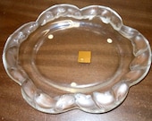 A Rare Lalique Molded and Frosted Glass Koi Fish Rim Dish, Width 10 3 4