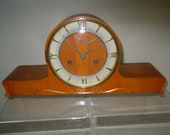 URGOS Made in Germany 8 day Westminster chime mantle clock with key