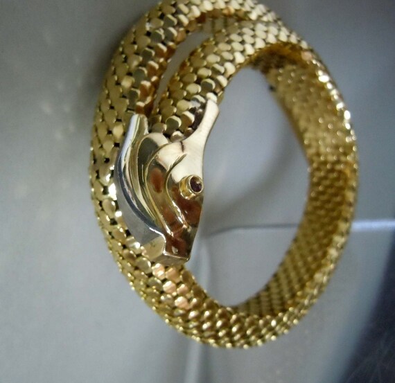 gold serpent bracelet
