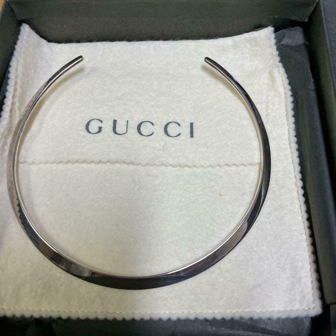 Gucci Sterling Silver Rigid Open Flat 