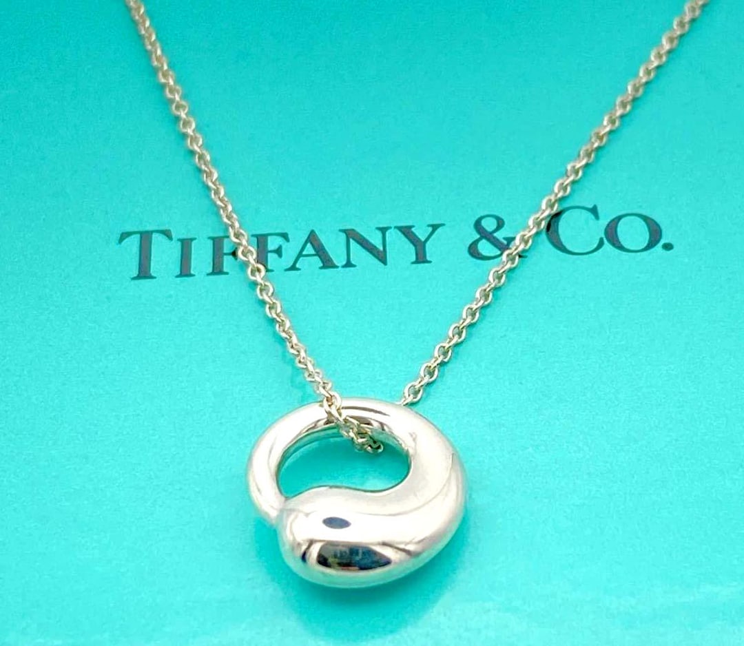 TIFFANY&Co. Elsa Peretti ネックレス 925シルバー Tiffany & Co. Elsa Peretti Eternal Circle Pendant Necklace in 925